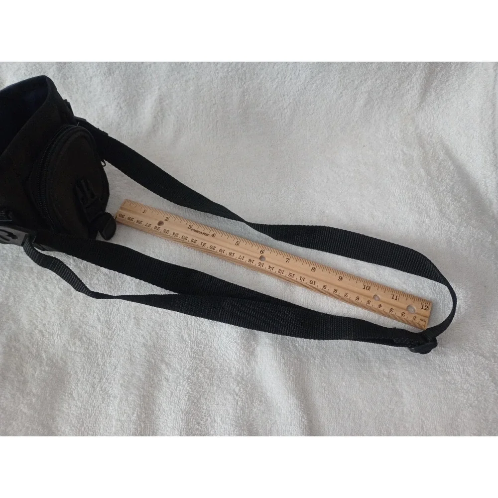 Dakota Camera Gadget Crossbody Case Bag Navy Black Thick Canvas Blue Lining